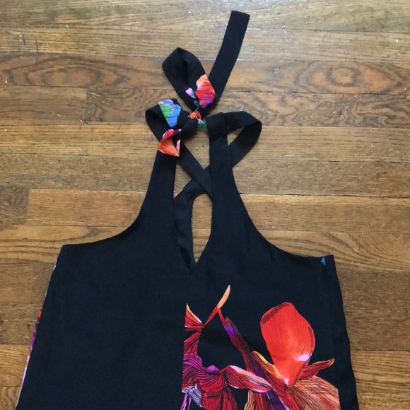 Anthropologie Maeve Cayman Silk Floral Maxi Dress - Picture 7 of 8